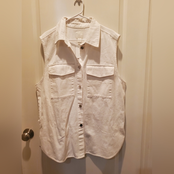 NWT H&M sleevless coat size Large - Picture 2 of 4